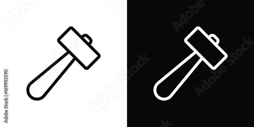 Hammer icon design elements. icons for app or web