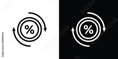 Exchange rate icon design elements. icons for app or web