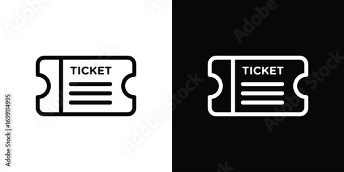 Event ticket icon design elements. icons for app or web