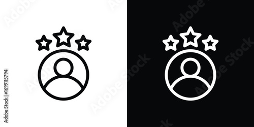 Customer loyalty icon design elements. icons for app or web