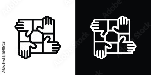 Collaboration icon design elements. icons for app or web