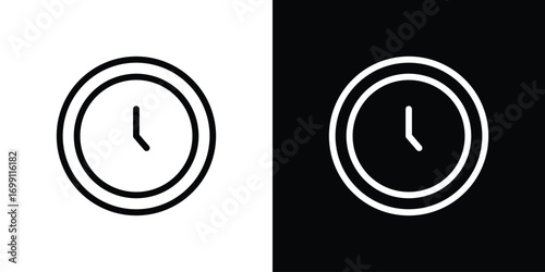 Clock icon design elements. icons for app or web