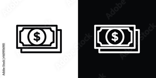 Cash icon design elements. icons for app or web