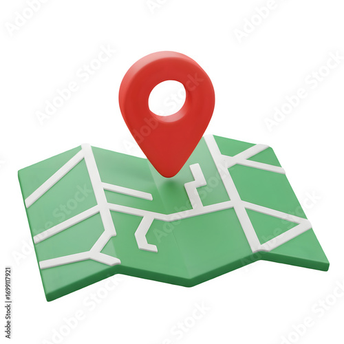 Free Download 3D Map Location Pin Icon for navigation, travel, destination, gps, geolocation and online map services, Transparent Background - GFXLoad