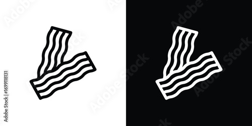 Bacon icon design elements. icons for app or web