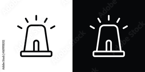 Ambulance siren icon design elements. icons for app or web