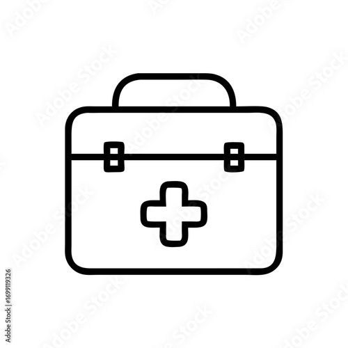 Army Medical First Aid Kit Icon for Web and Graphic Design