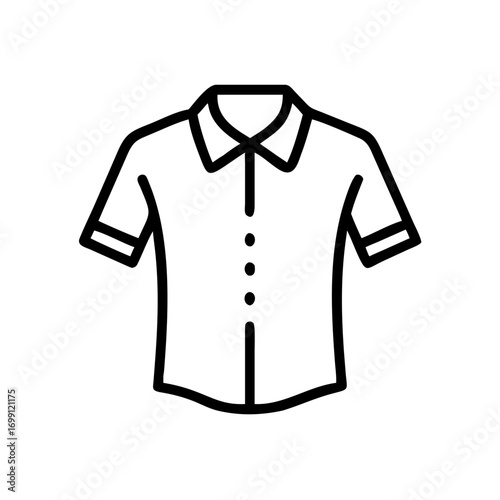 Casual Shirt Top Clothing Icon for Web and Graphic Design
