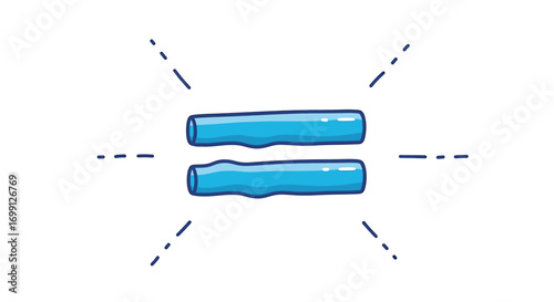 Vessels Illustration Symbolizing Vasodilation and Vasoconstriction for Medical Explanations
