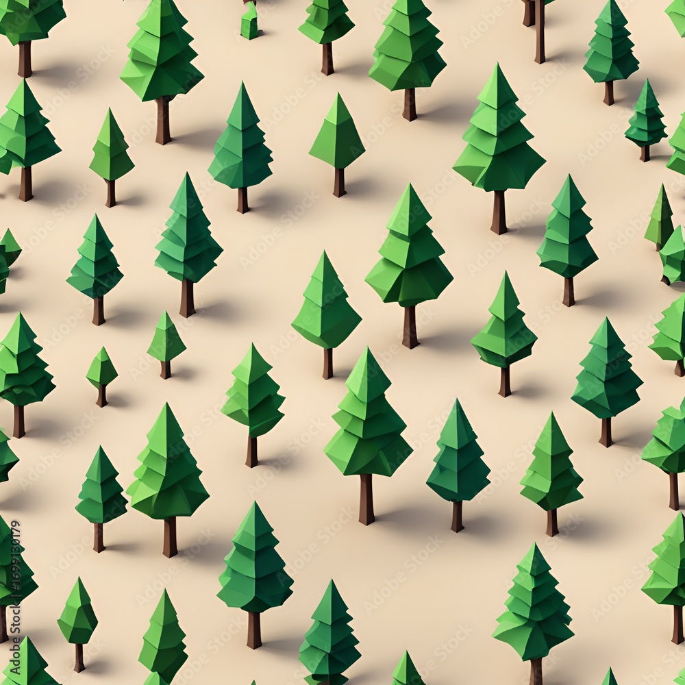 Fototapeta premium trees set, Generate AI
