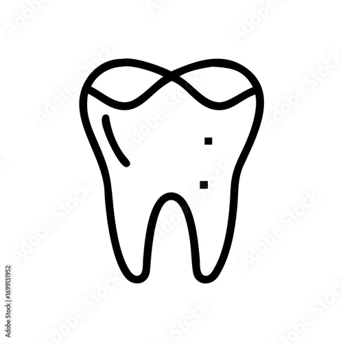 Human Tooth Dental Care Icon for Web and Graphic Design