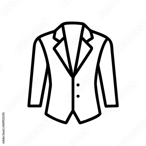 Mens Dress Suit Clothing Icon for Web and Graphic Design