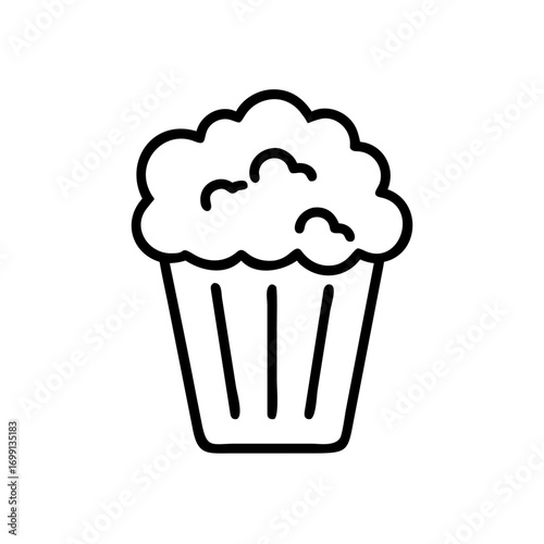 Pop Corn Icon for Web and Graphic Design