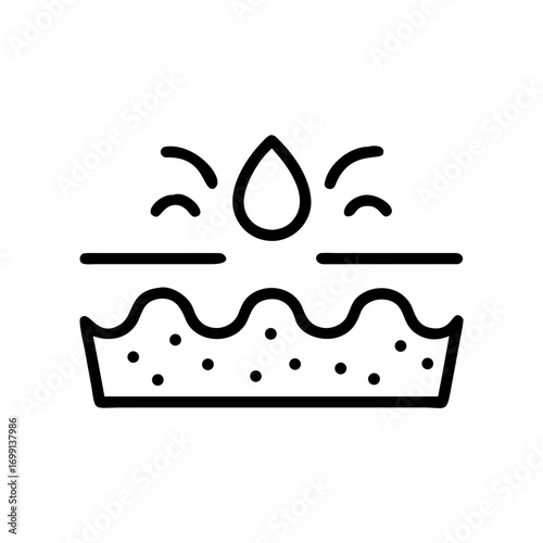 Skin Firmness Icon for Web and Graphic Design