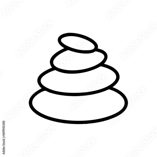 Spa Stones Icon for Web and Graphic Design