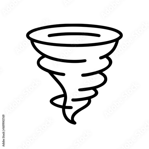 Tornado Icon for Web and Graphic Design