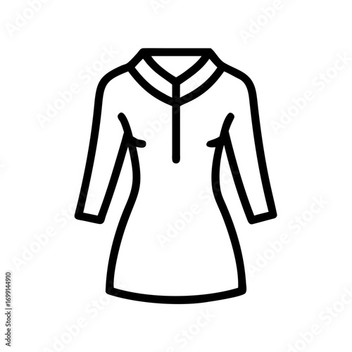 Womens Tunic Fashion Icon for Web and Graphic Design
