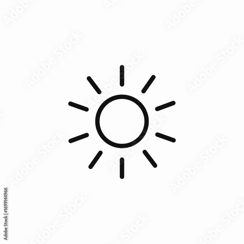 bright weather day icon sign vector