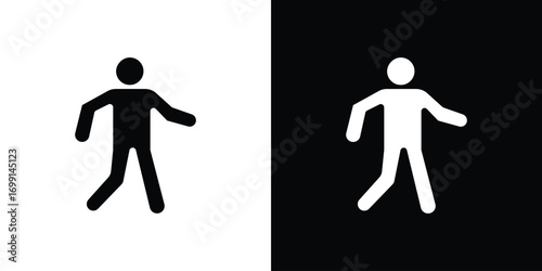 Walking icon symbol infographics website design, logo, app, UI