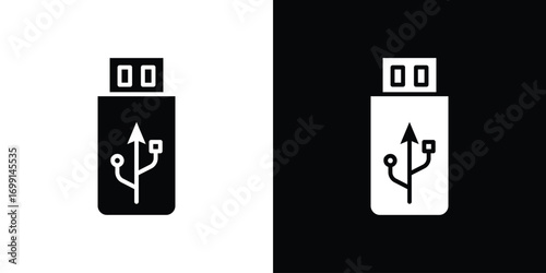 USB icon symbol infographics website design, logo, app, UI