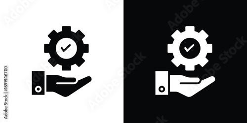 Solution Provide icon symbol infographics website design, logo, app, UI