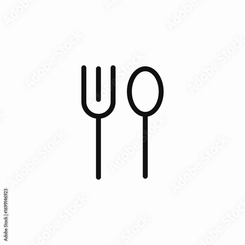 fork spoon  icon sign vector