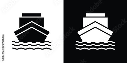 Ship icon symbol infographics website design, logo, app, UI