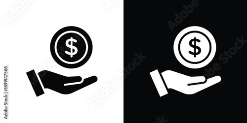 Savings icon symbol infographics website design, logo, app, UI