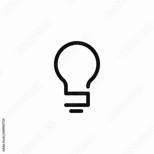 light bulb idea icon sign vector