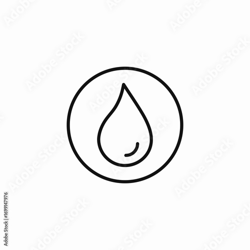 liquid water droplet icon sign vector