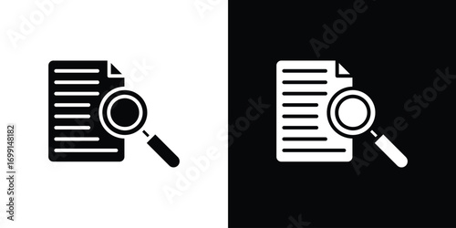 Research icon symbol infographics website design, logo, app, UI