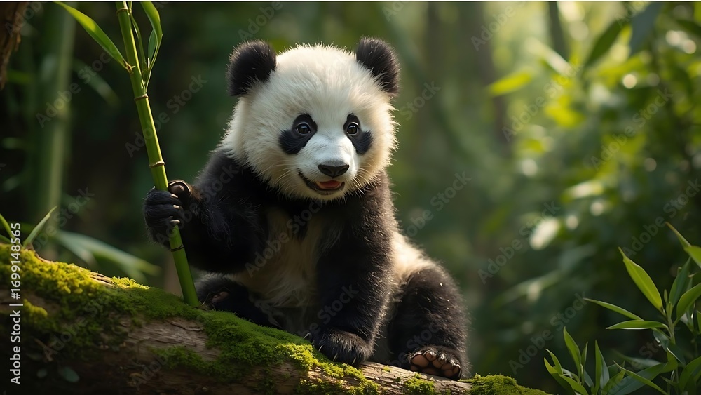 Fototapeta premium The Gentle PandaPanda Portrait