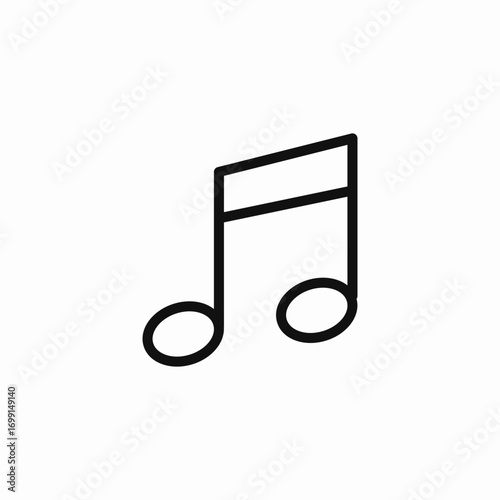 musical note icon icon sign vector