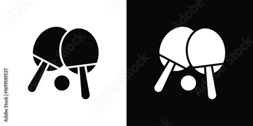 Ping pong icon symbol infographics website design, logo, app, UI