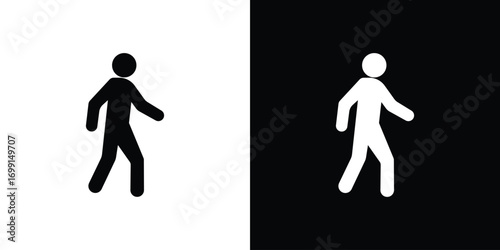 Pedestrian icon symbol infographics website design, logo, app, UI