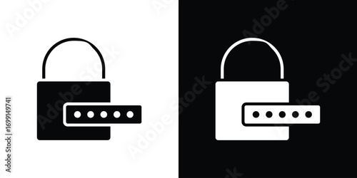 Password icon symbol infographics website design, logo, app, UI