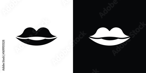 Lips icon symbol infographics website design, logo, app, UI