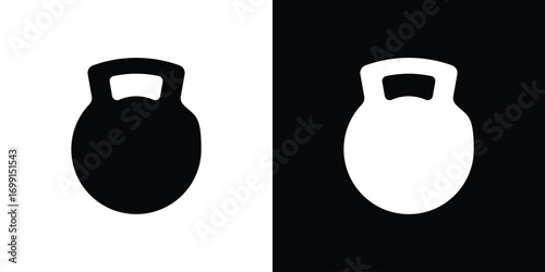 Kettlebell icon symbol infographics website design, logo, app, UI