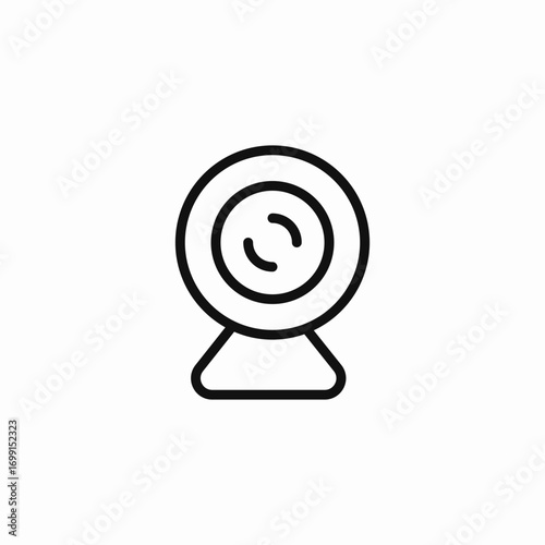 webcam camera icon icon sign vector