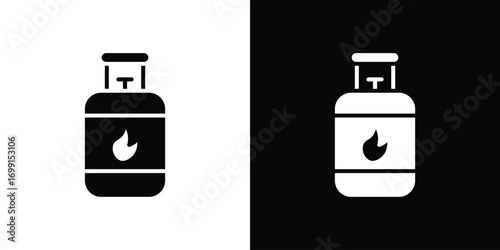 Gas cylinders icon symbol infographics website design, logo, app, UI