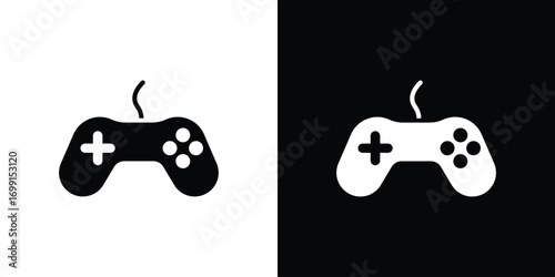 Game controller icon symbol infographics website design, logo, app, UI