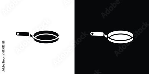 Frying pan icon symbol infographics website design, logo, app, UI