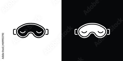 Eye mask icon symbol infographics website design, logo, app, UI
