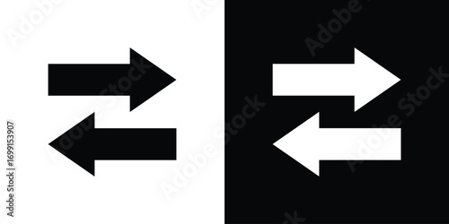 Exchange icon symbol infographics website design, logo, app, UI