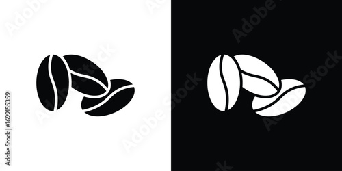 Coffee Bean icon symbol infographics website design, logo, app, UI