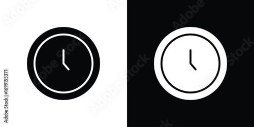 Clock icon symbol infographics website design, logo, app, UI