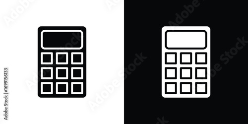 Calculator icon symbol infographics website design, logo, app, UI