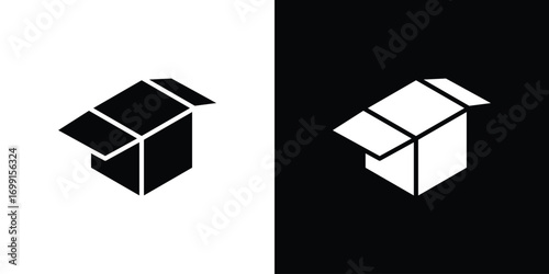 Box icon symbol infographics website design, logo, app, UI