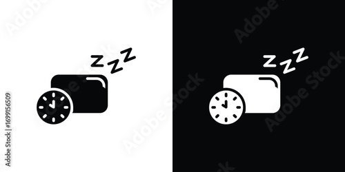 Bedtime icon symbol infographics website design, logo, app, UI