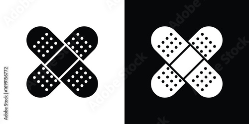 Band aid icon symbol infographics website design, logo, app, UI